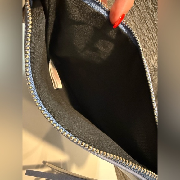 Something Blue Zip Clutch With Tassel Wedding - Picture 4 of 4